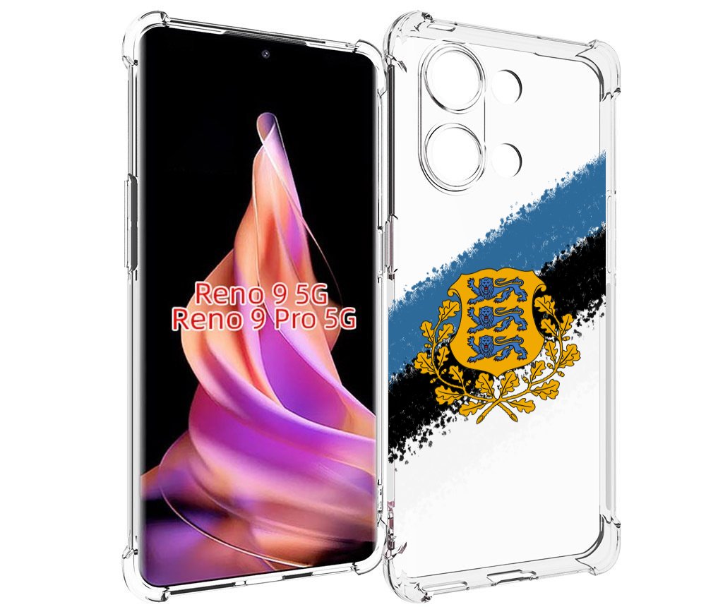 

Чехол MyPads герб флаг эстонии-2 для Oppo Reno 9/Reno 9 Pro, Прозрачный, Tocco