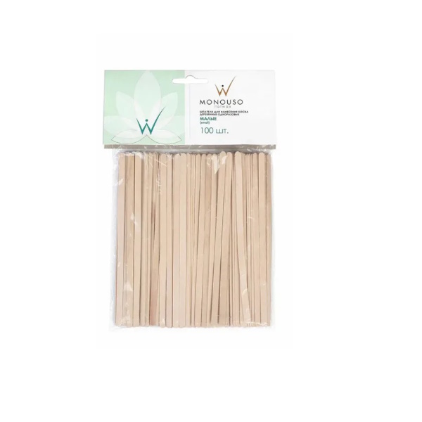 Шпатели для депиляции 100 шт/уп УЗКИЕ профессиональные 114х10 мм