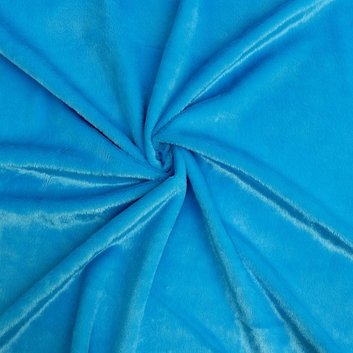 Ткань Мех на трикотажной основе Страна Карнавалия, лоскут 100x150см, цвет голубой