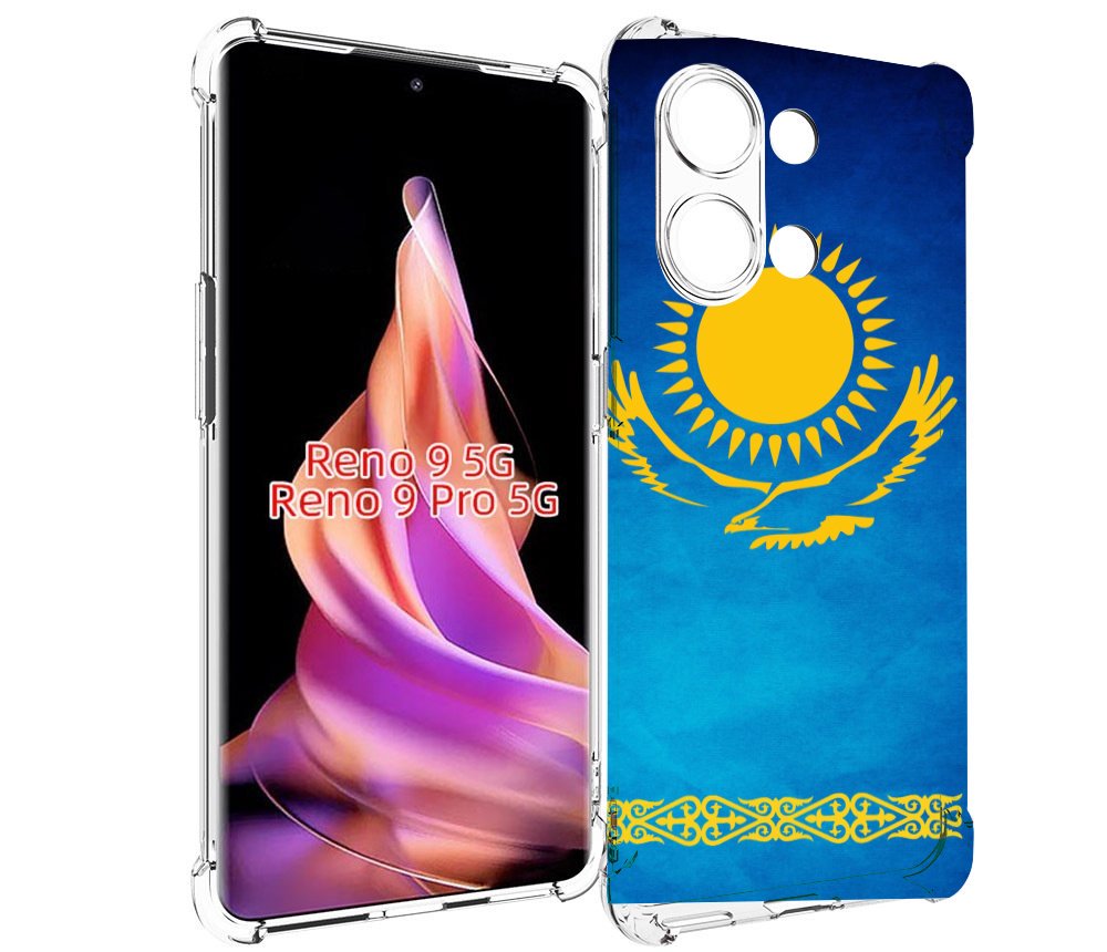 

Чехол MyPads герб и флаг казахстана для Oppo Reno 9/Reno 9 Pro, Прозрачный, Tocco