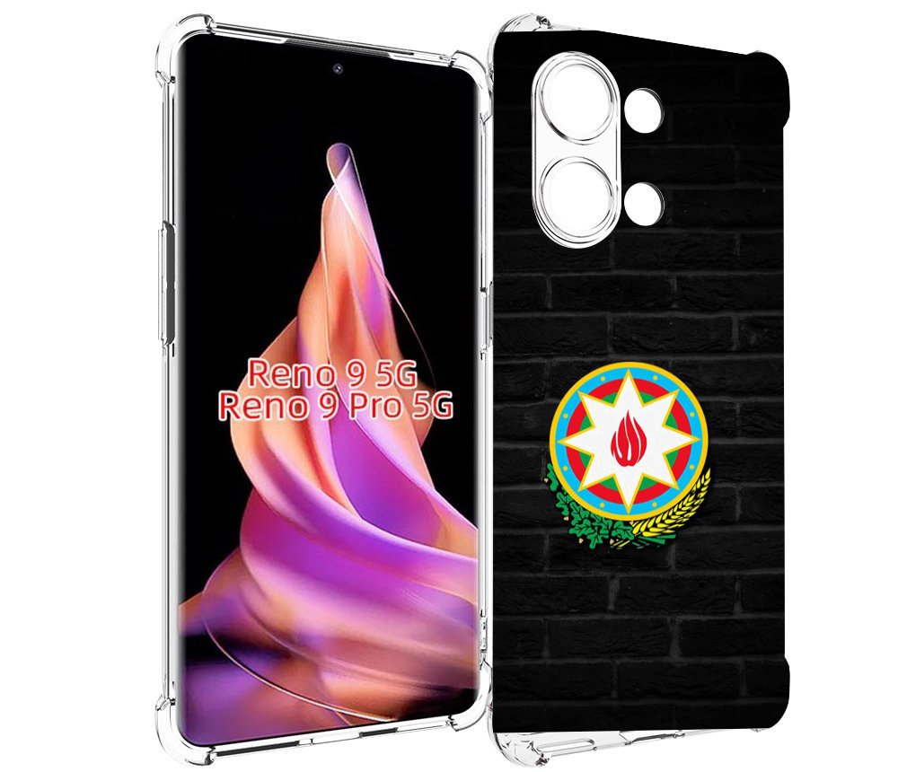 

Чехол MyPads герб азербаиджана для Oppo Reno 9/Reno 9 Pro, Прозрачный, Tocco