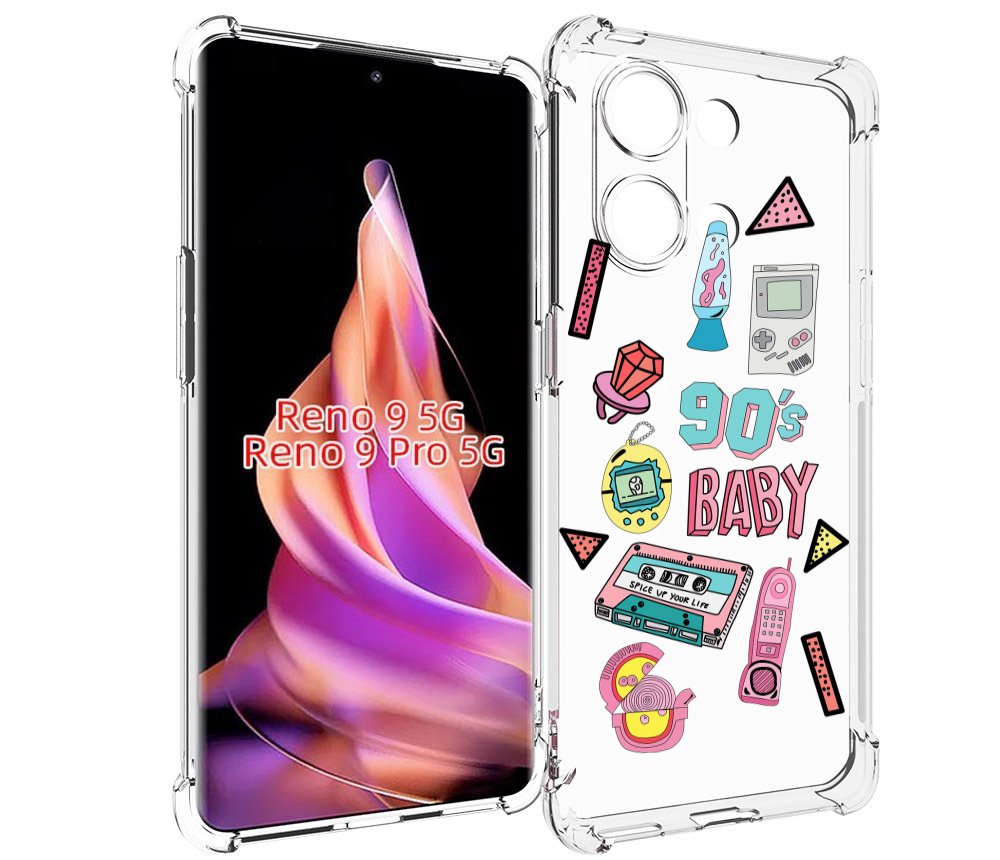 

Чехол MyPads гаджеты-90х для Oppo Reno 9/Reno 9 Pro, Прозрачный, Tocco
