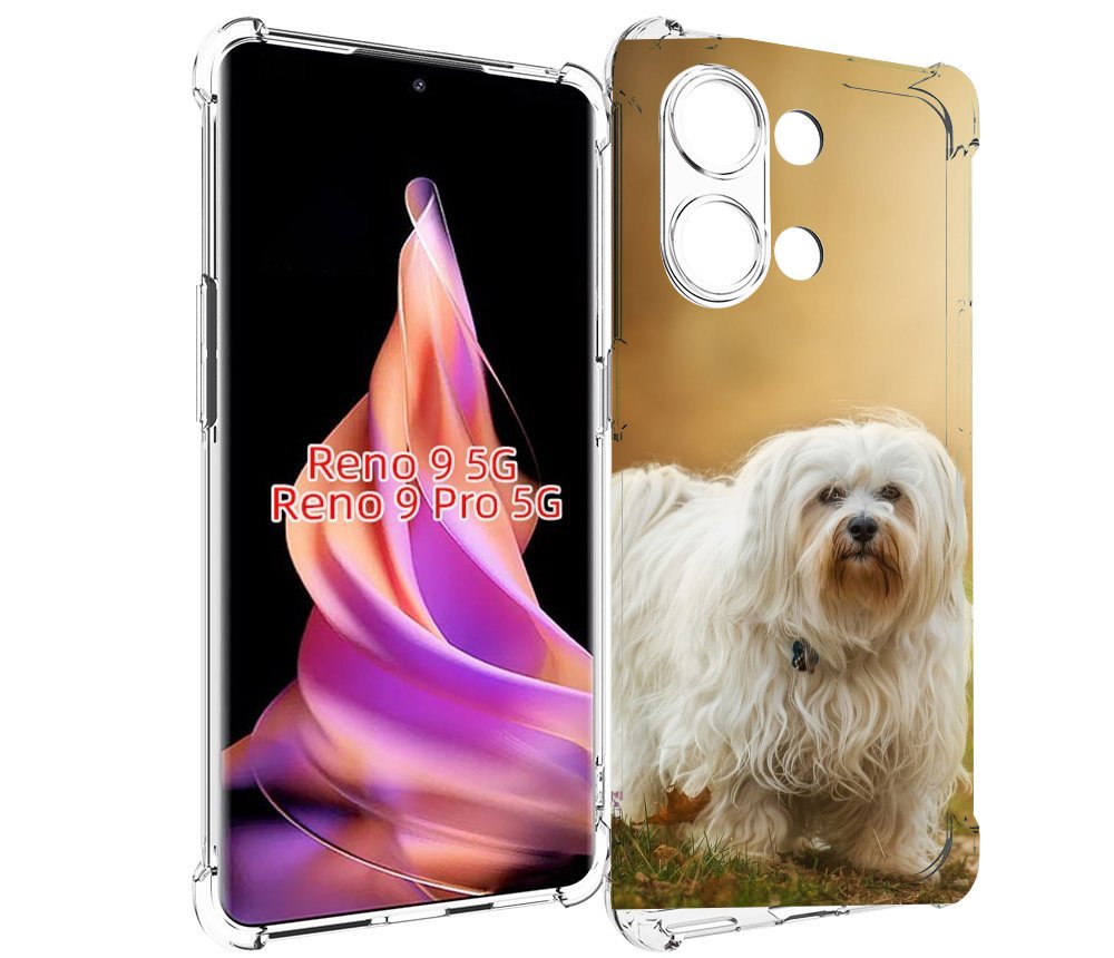 

Чехол MyPads гаванскии бишон для Oppo Reno 9/Reno 9 Pro, Прозрачный, Tocco