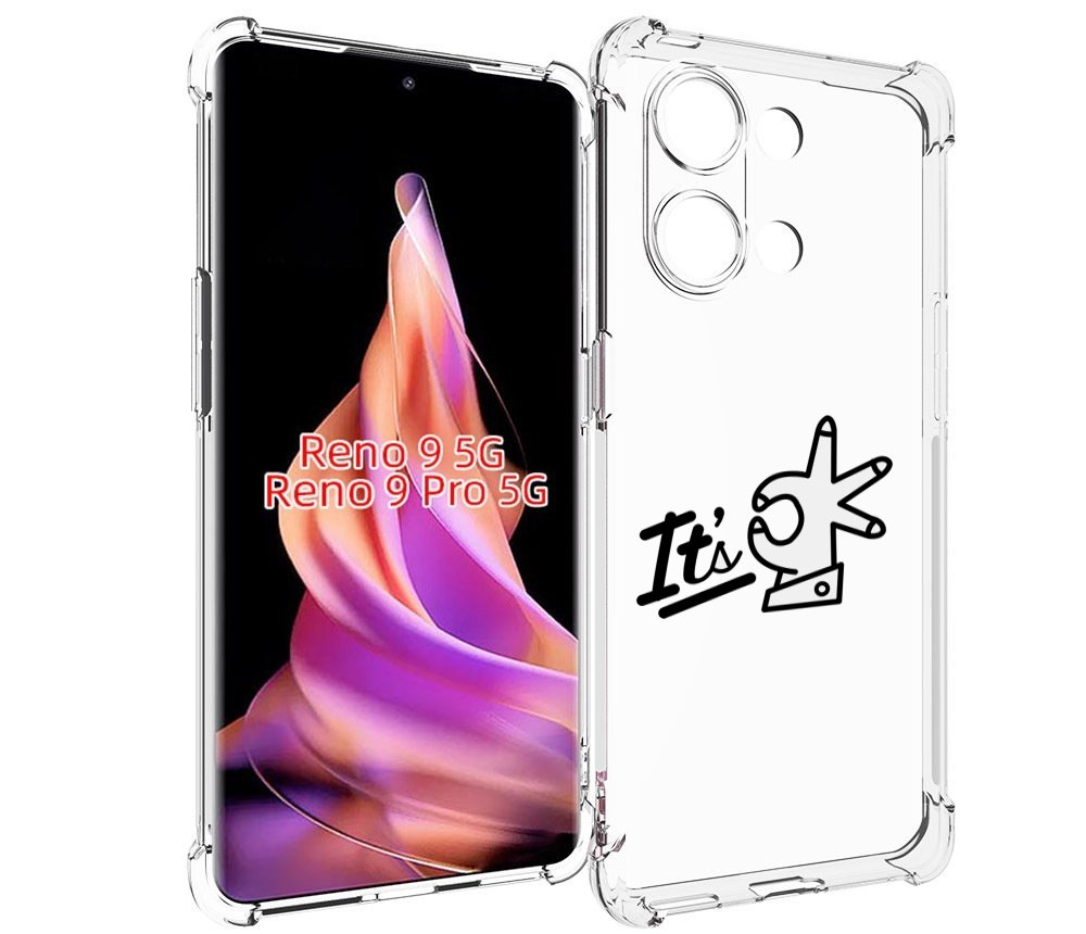 

Чехол MyPads все-ок для Oppo Reno 9/Reno 9 Pro, Прозрачный, Tocco