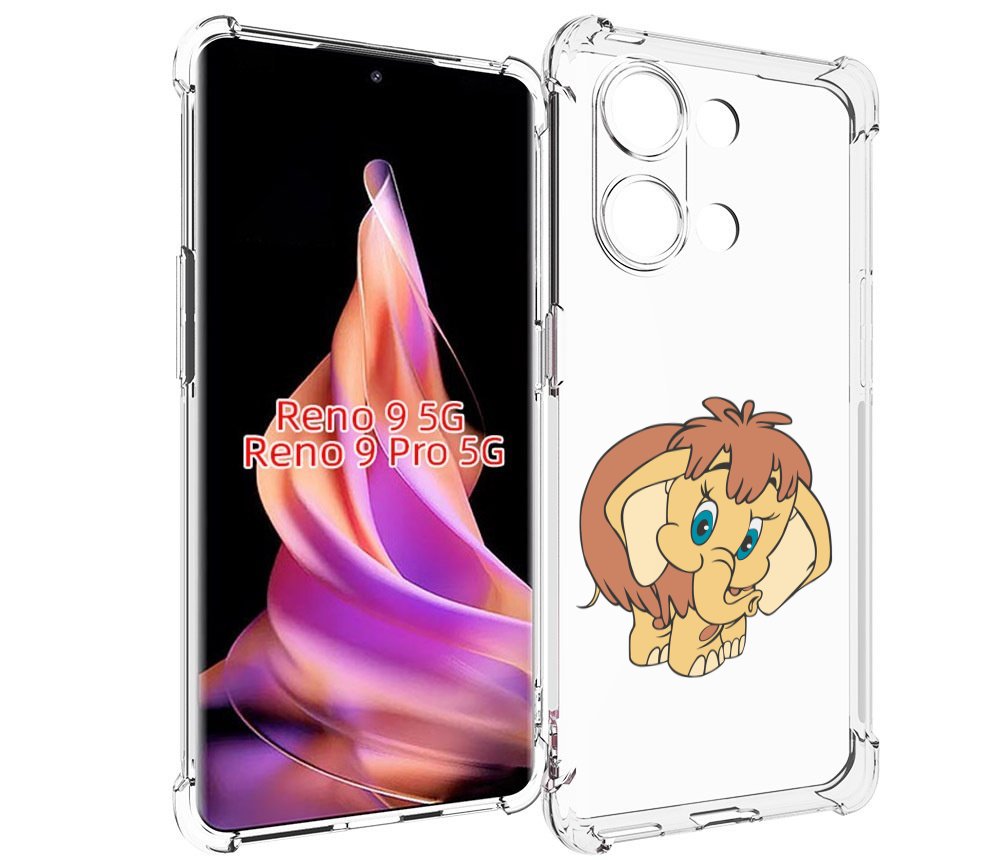 

Чехол MyPads волосатый-слоник детский для Oppo Reno 9/Reno 9 Pro, Прозрачный, Tocco