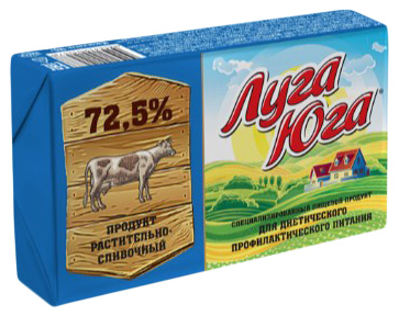 

Маргарин растительно-сливочный Луга Юга 72.5% СЗМЖ 180 г