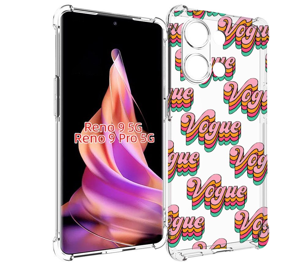 

Чехол MyPads вогуе для Oppo Reno 9/Reno 9 Pro, Прозрачный, Tocco