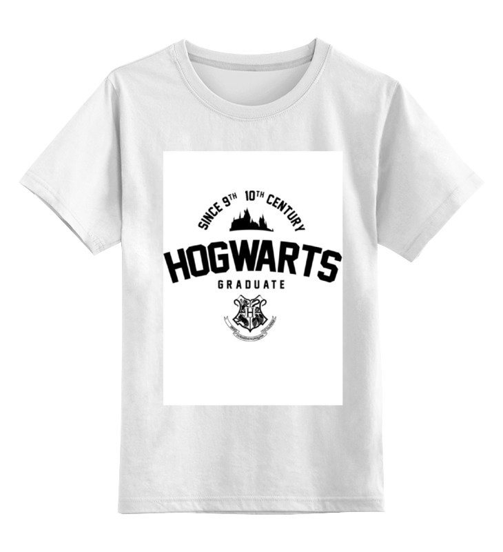 

Футболка детская Printio Hogwarts graduate цв. белый р. 116, Hogwarts graduate