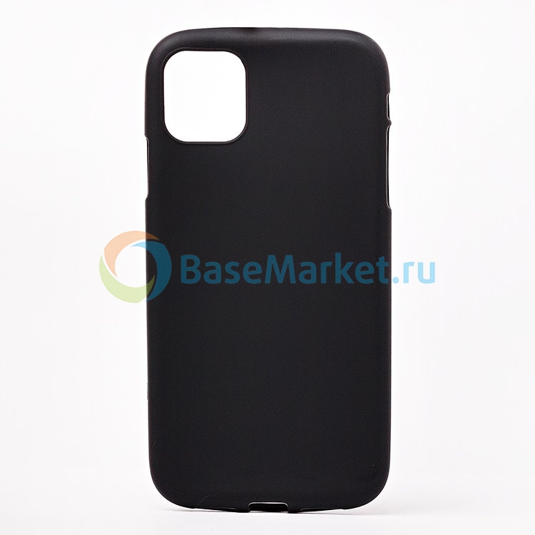 

Чехол силиконовый матовый BaseMarket для Apple iPhone 11 (черный)