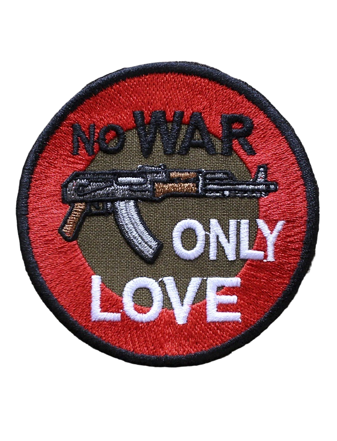 

Нашивка на липучке No War Only Love 00116619 7 см, Разноцветный, 48269