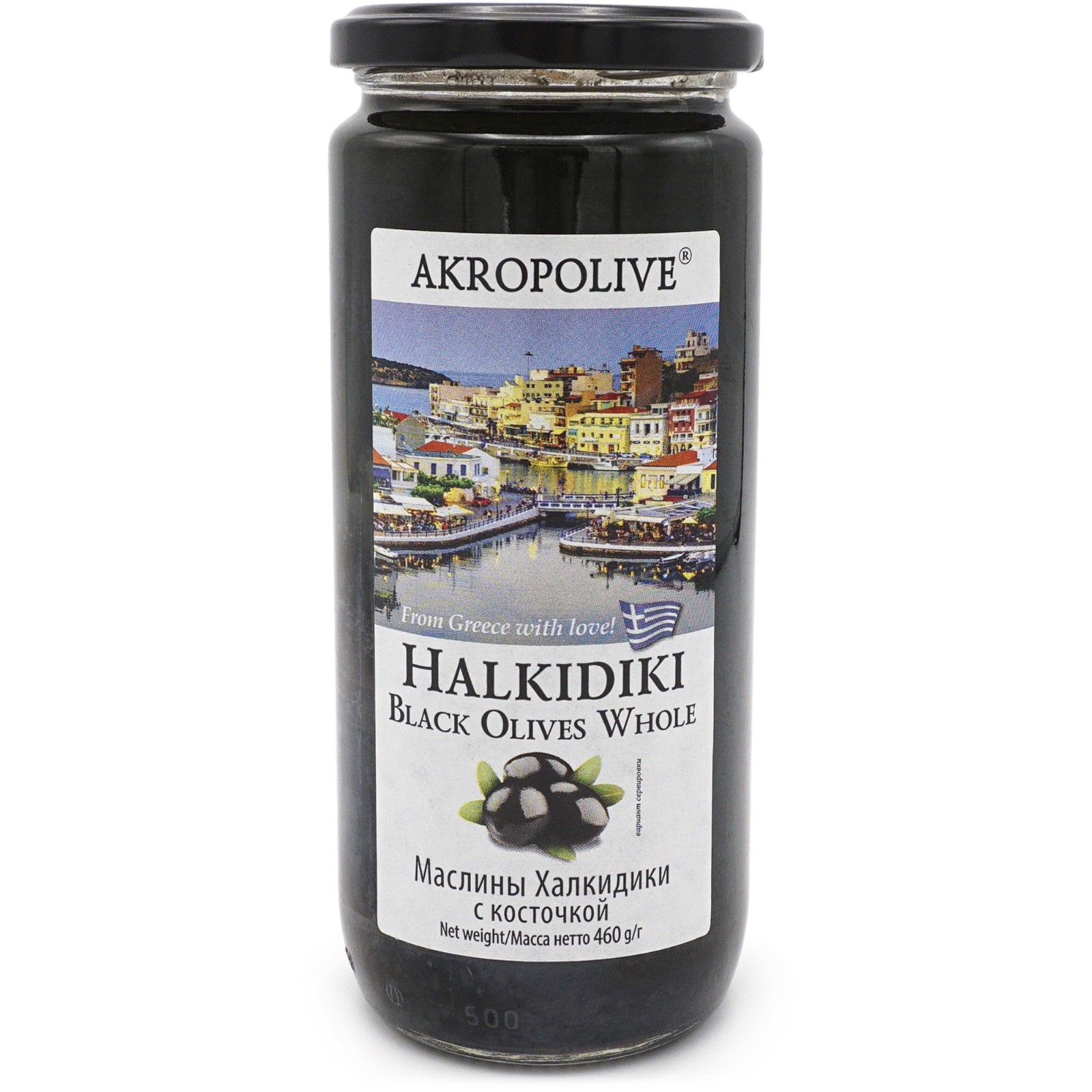 

Маслины Akropolive Халкидики с косточкой 460 г