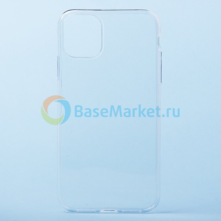 Чехол силиконовый ультратонкий BaseMarket для Apple iPhone 11 (прозрачный)