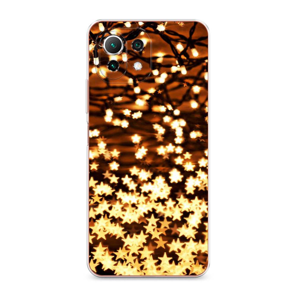 

Чехол на Xiaomi Mi 11 Lite "Новогодняя гирлянда", Золотистый, 311750-5