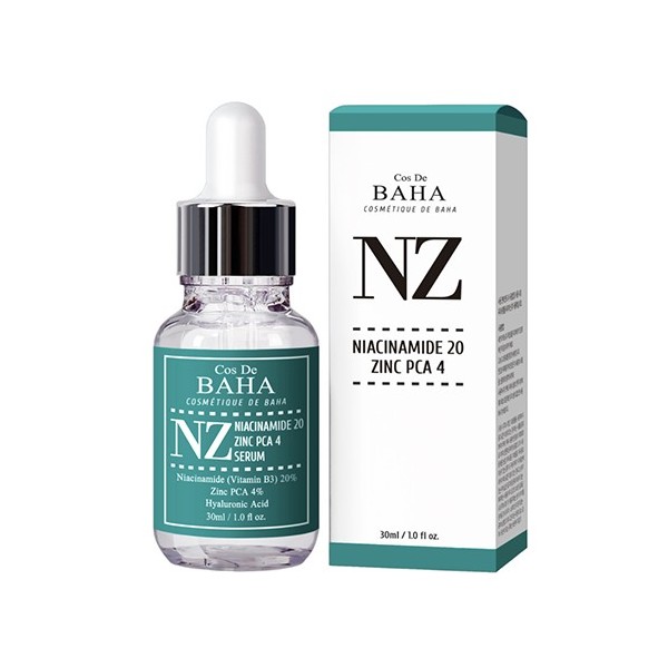 Сыворотка Cos de Baha Niacinamide 20% + Zinc 4% Niacinamide 20 Serum 30 мл бокс с восстанавливающей сывороткой и аксессуарами pro box liding nourish serum