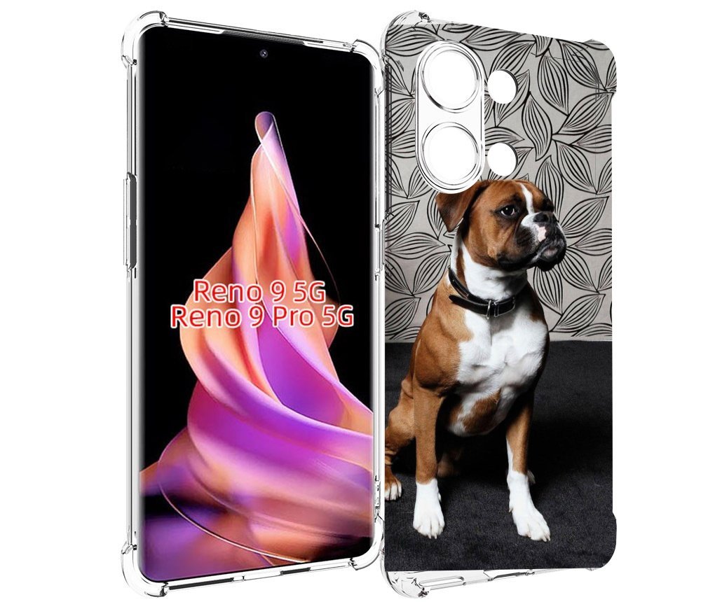 

Чехол MyPads боксер собака для Oppo Reno 9/Reno 9 Pro, Прозрачный, Tocco