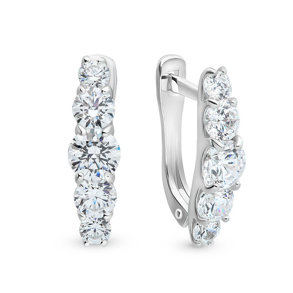 

Серьги из серебра с кристаллами cваровски 585Gold 702006033, 702006033