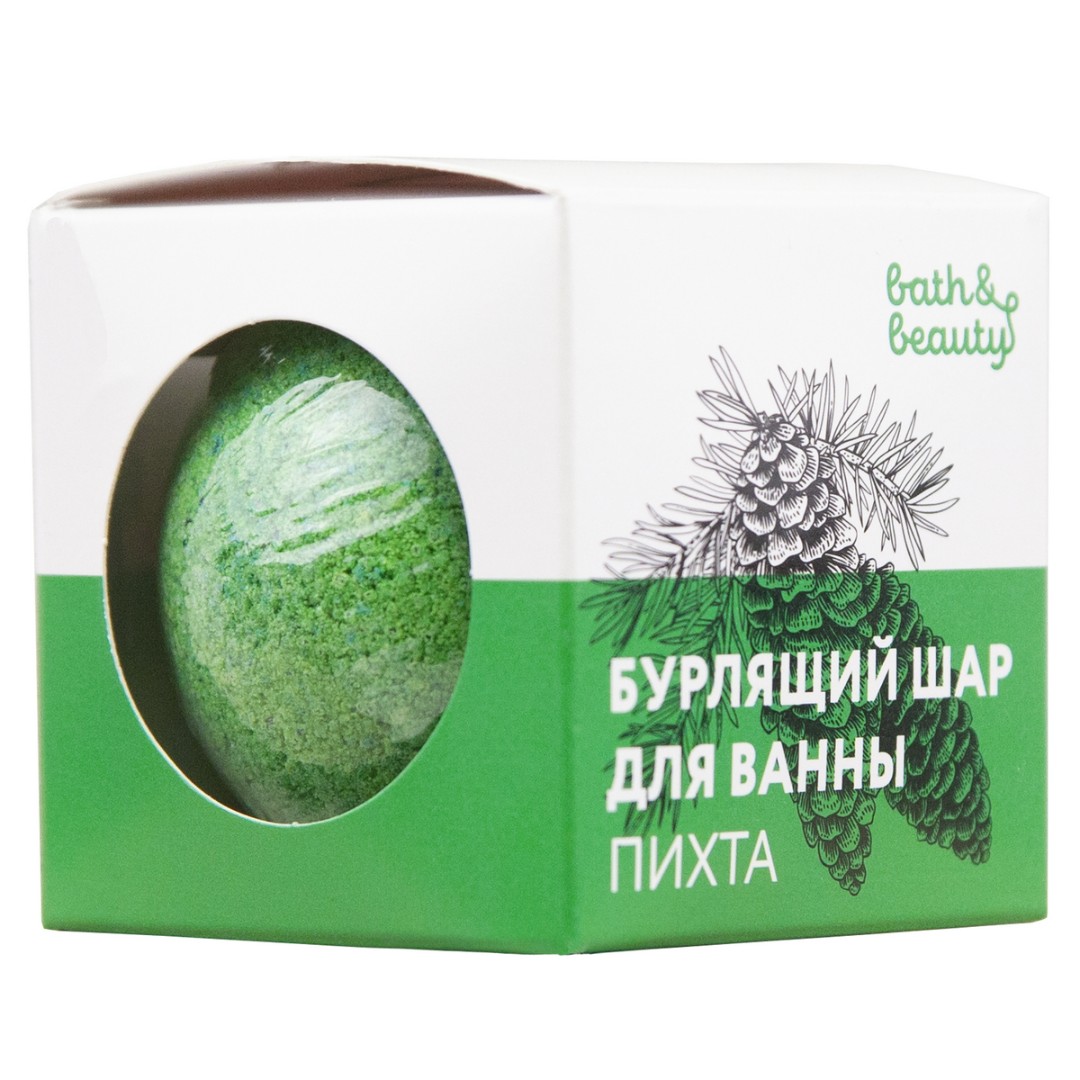 

Бурлящий шарик Bath & Beauty Пихта 110 г, Разноцветный