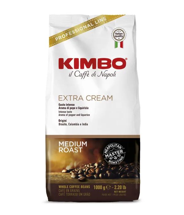 Kimbo Extra Cream кофе в зернах (Экстра Крем) 1 кг