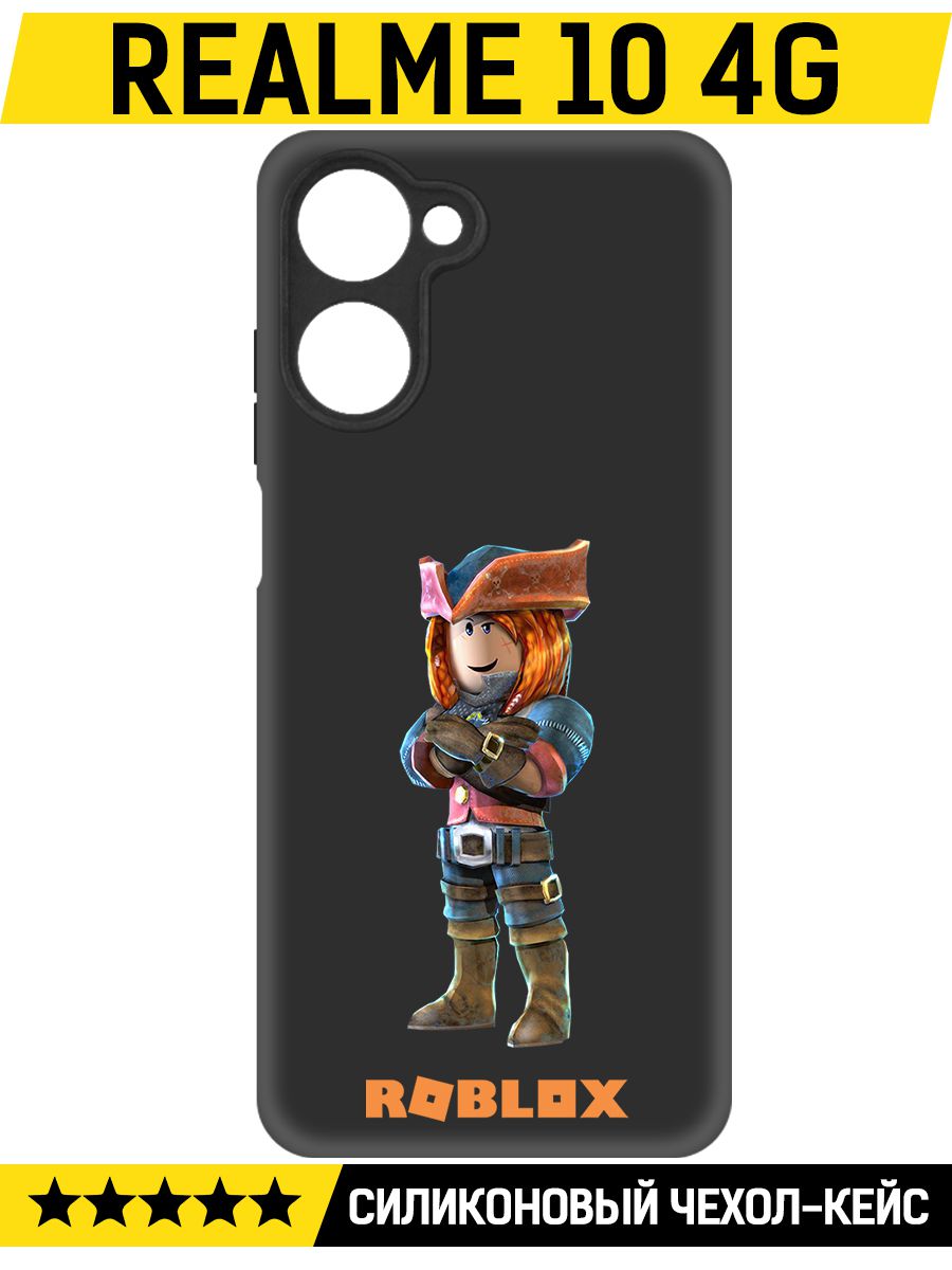 

Чехол-накладка Софт Roblox-Эзебель для Realme 10 4G, Черный