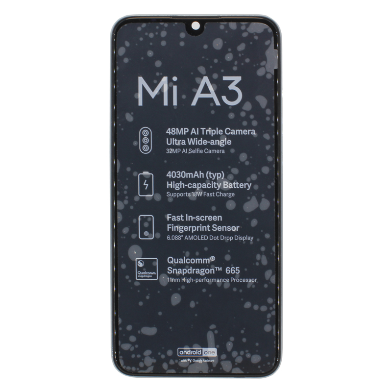 

Дисплей BaseMarket для Xiaomi Mi A3 в сборе с тачскрином (черный) OEM