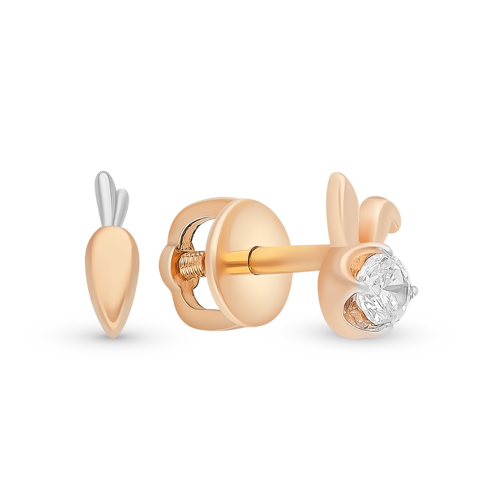 

Серьги из красного золота с кристаллами cваровски 585Gold 302006283, 302006283