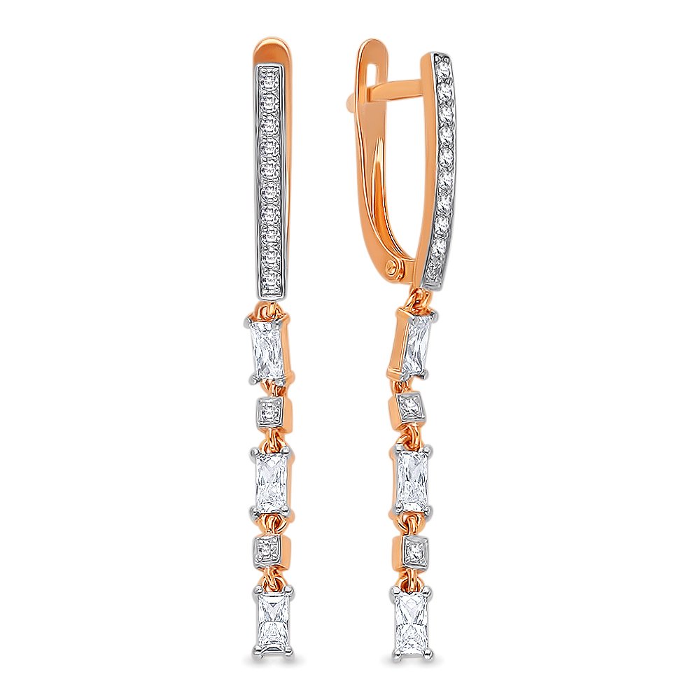 

Серьги из красного золота с кристаллами cваровски 585Gold 302005868, 302005868