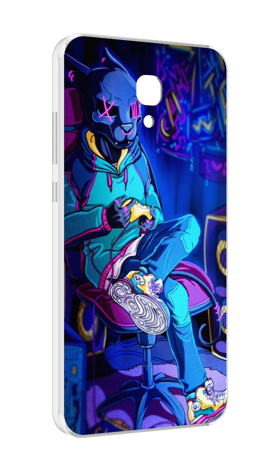 

Чехол MyPads киберпанк игрок для Meizu M6 (M711Q), Прозрачный, Tocco