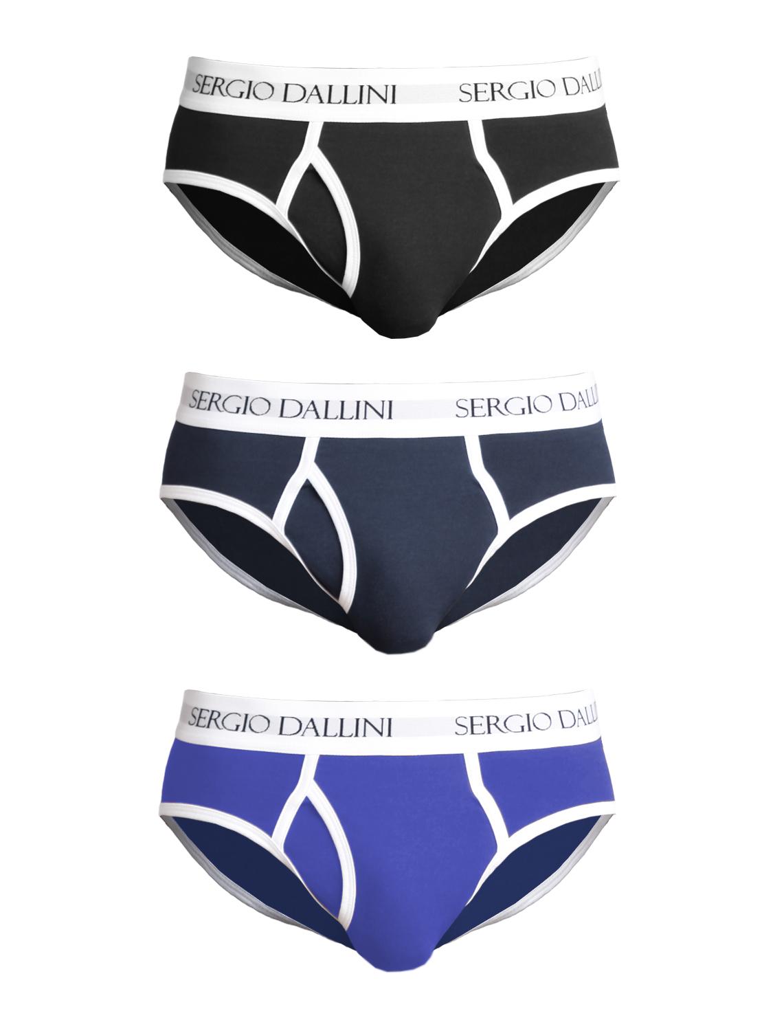 

Комплект трусов мужских Sergio Dallini SDK2940 черных; синих XXL, Черный;синий, SDK2940