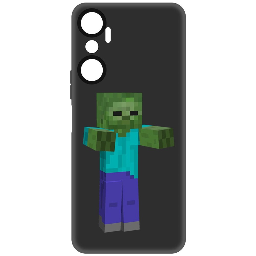 

Чехол-накладка Софт Minecraft-Гигант для Infinix Hot 20, Черный