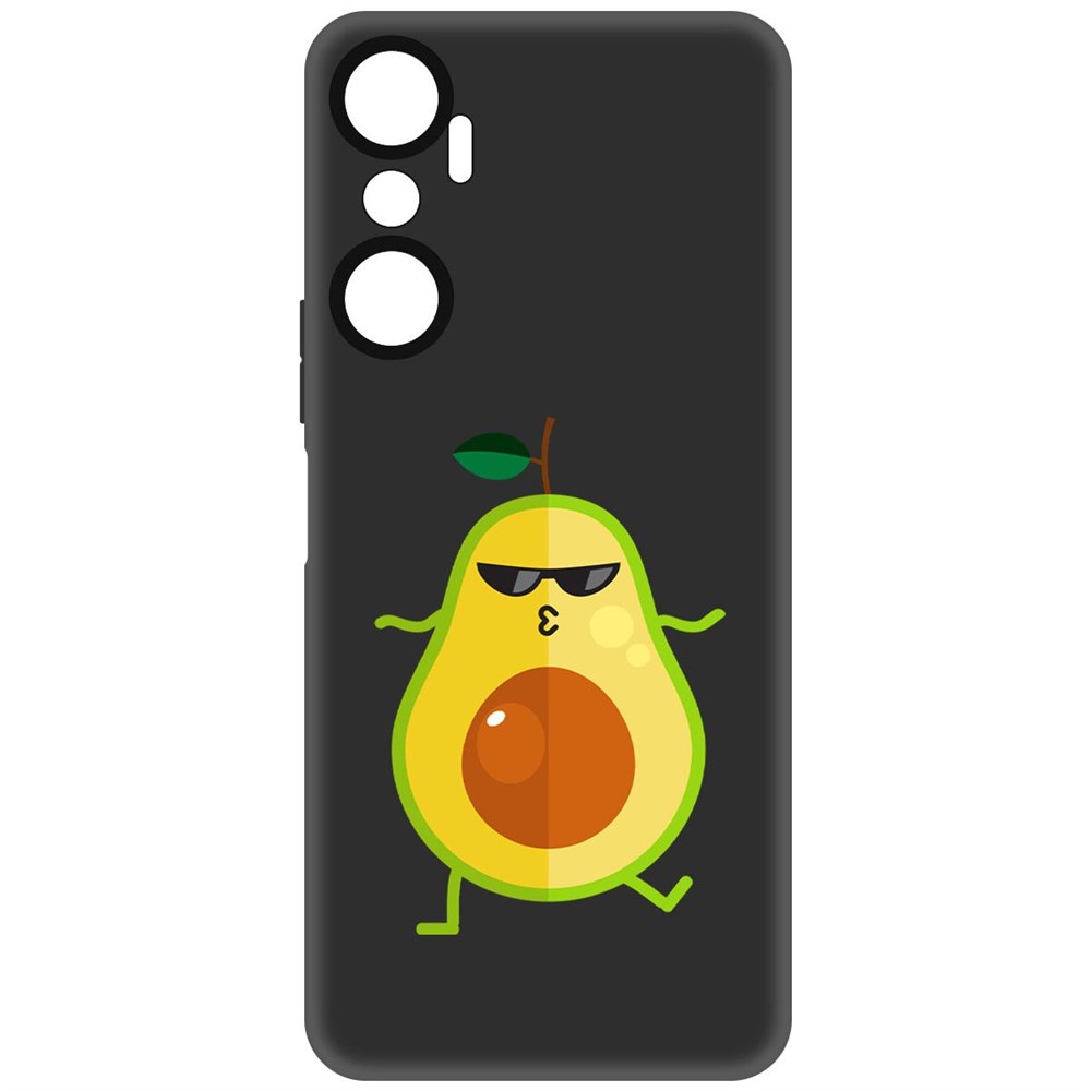 

Чехол-накладка Софт Авокадо Стильный для Infinix Hot 20, Черный