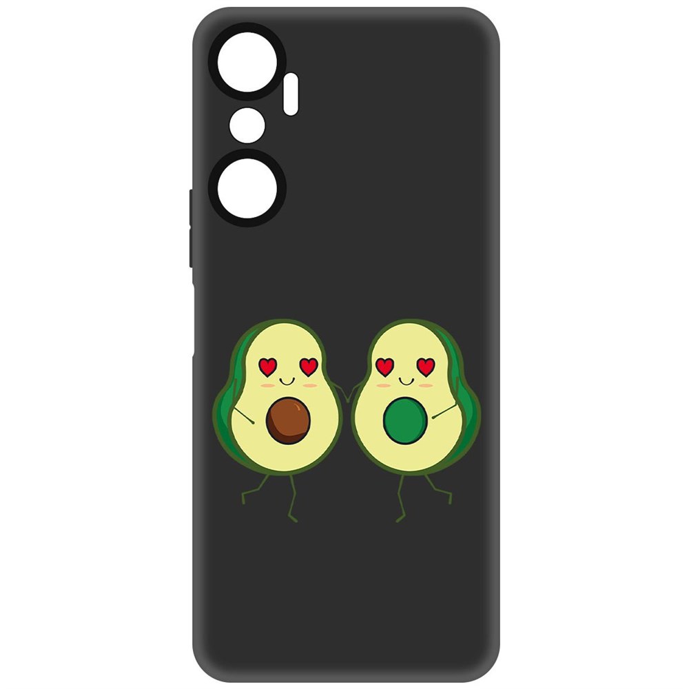 

Чехол-накладка Софт Авокадо Пара для Infinix Hot 20, Черный