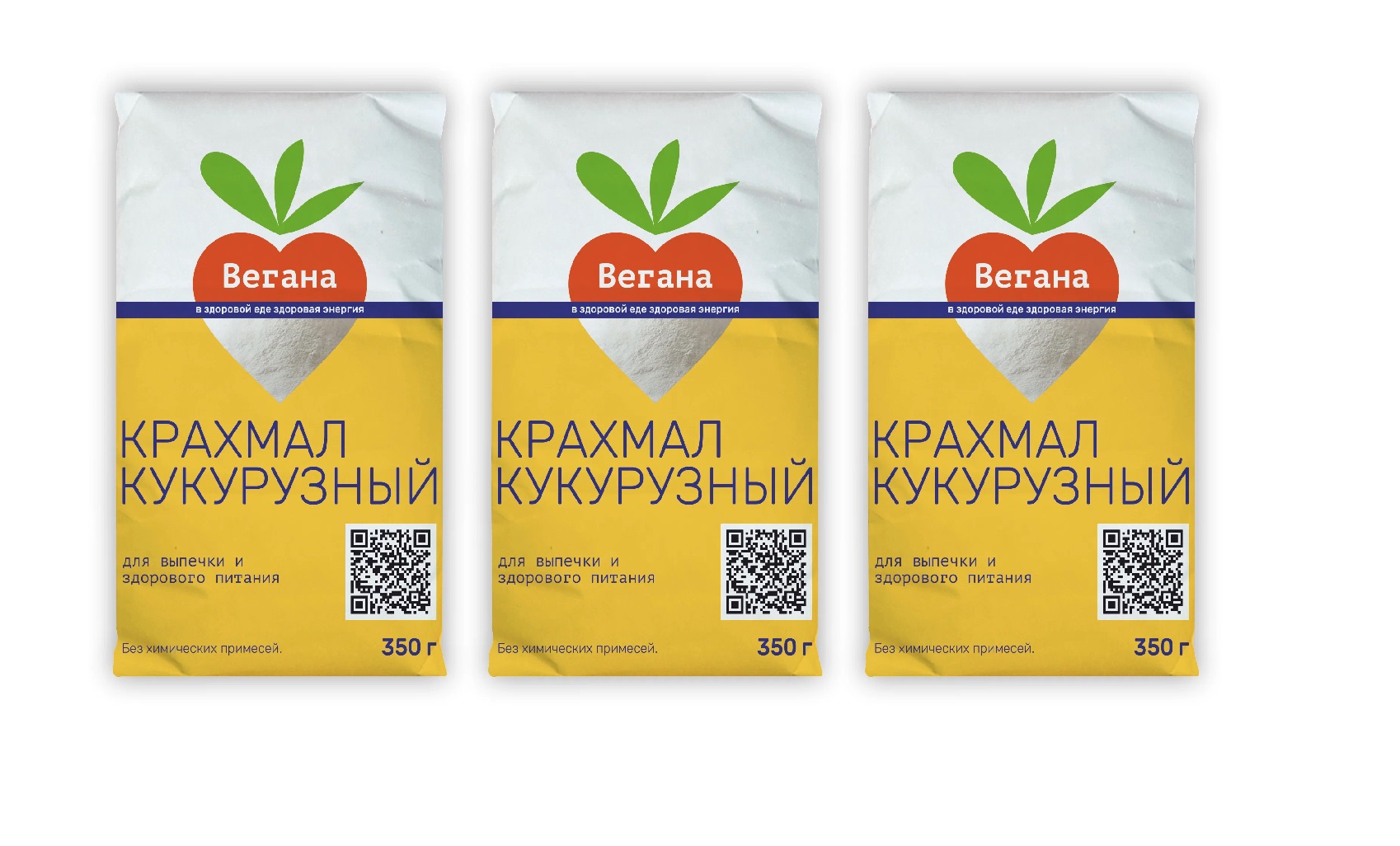 Крахмал Вегана кукурузный, 350 г х 3 шт