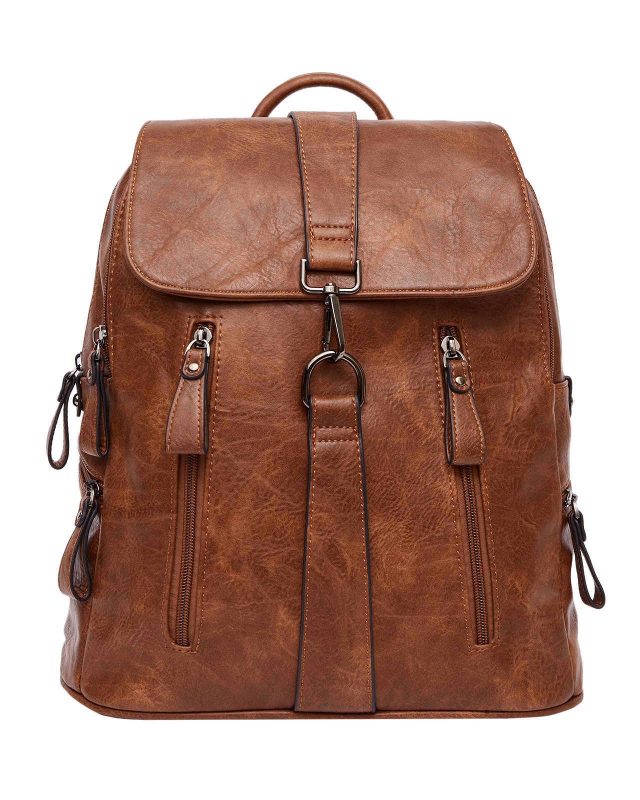 Рюкзак женский BAGS-ART PY1971 коричневый, 35х30х10 см