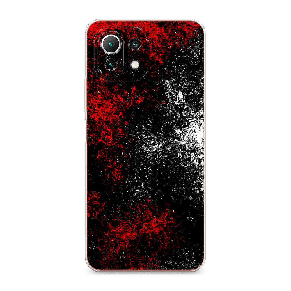

Чехол на Xiaomi Mi 11 Lite "Монотипия", Красный;черный;белый, 311750-3