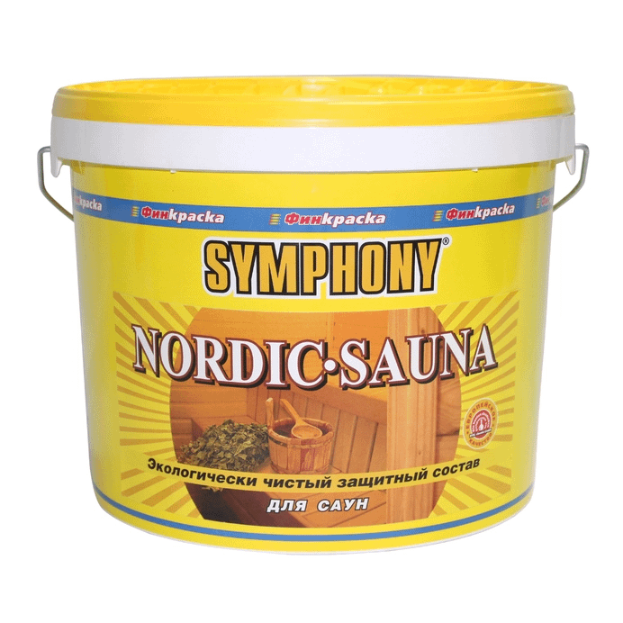 

Защитный состав Symphony Nordic Sauna матовый 2,7 л, Прозрачный