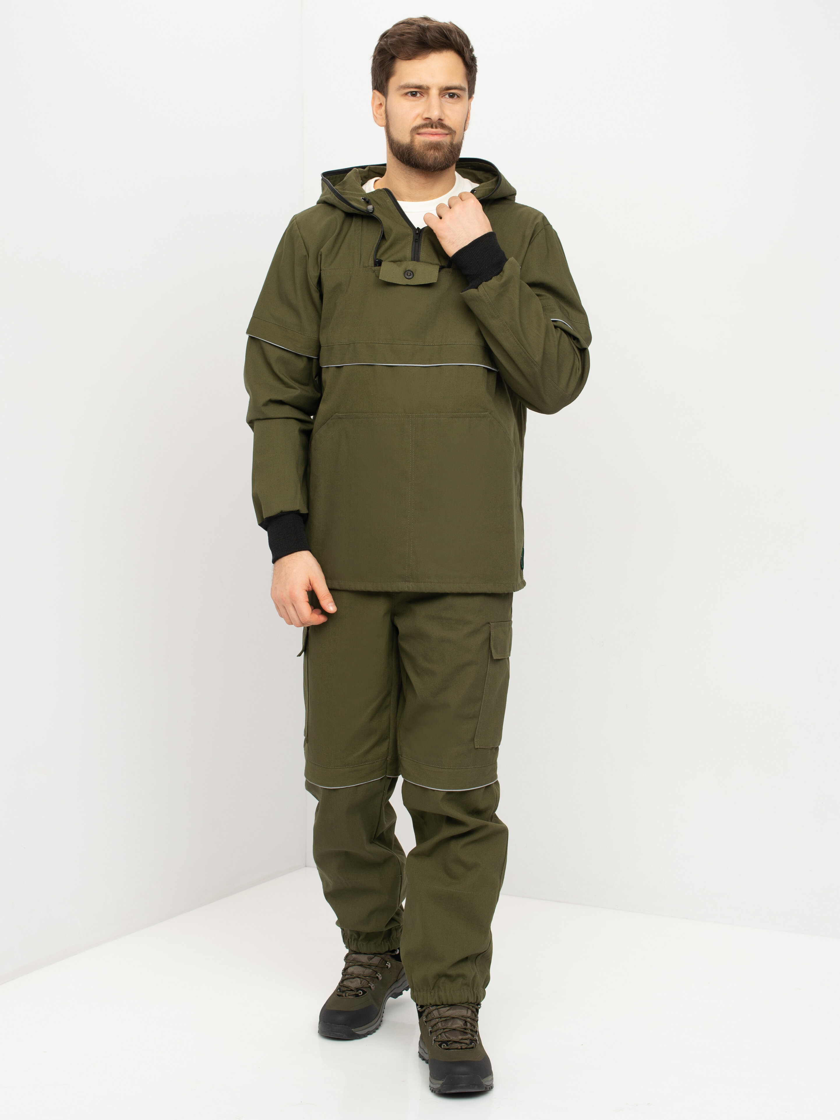 

Костюм летний Huntsman Антигнус-Люкс ткань Палатка цвет Хаки 52-54/182-188, Антигнус-Люкс