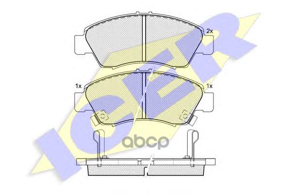 

Комплект тормозных колодок ICER 180958
