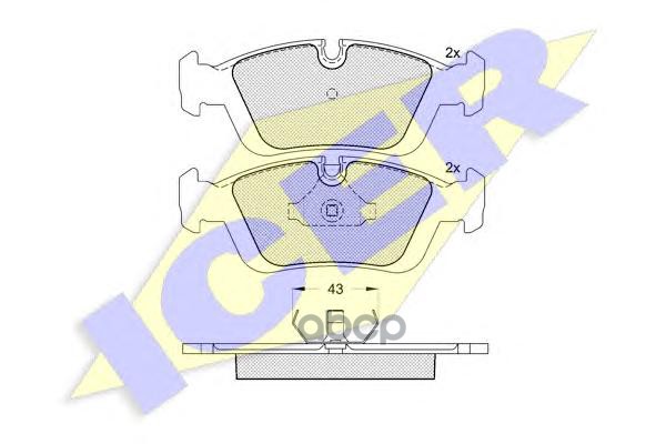

Комплект тормозных колодок ICER 180801