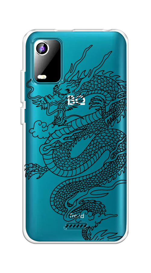 

Чехол на BQ 5560L "Большой китайский дракон", Черный;серый, 201950-1