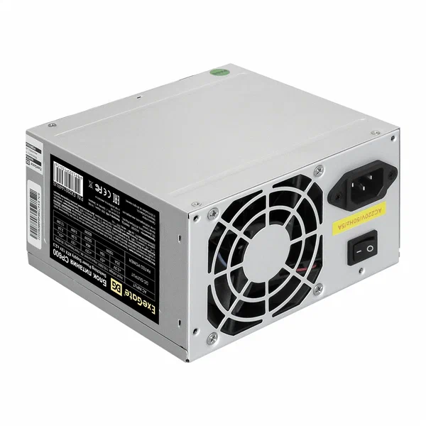 

Блок питания ExeGate ATX-CP600 600W (EX292144RUS), Серебристый, ATX-CP600