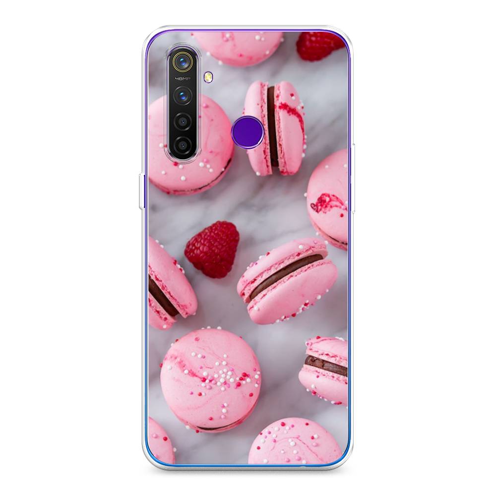 

Чехол Awog на Realme 5 Pro "Макарони с малиной", Разноцветный, 251650-10
