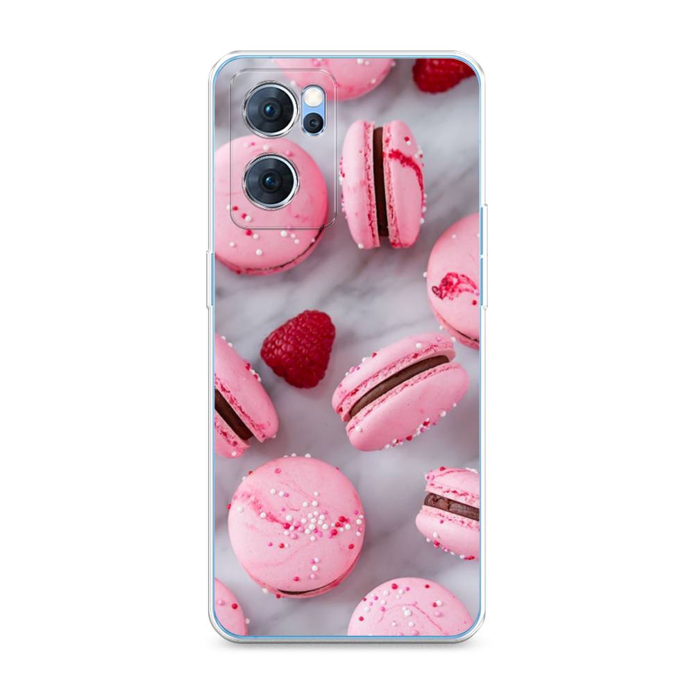 

Чехол Awog на Oppo Reno 7 5G "Макарони с малиной", Разноцветный, 258150-10