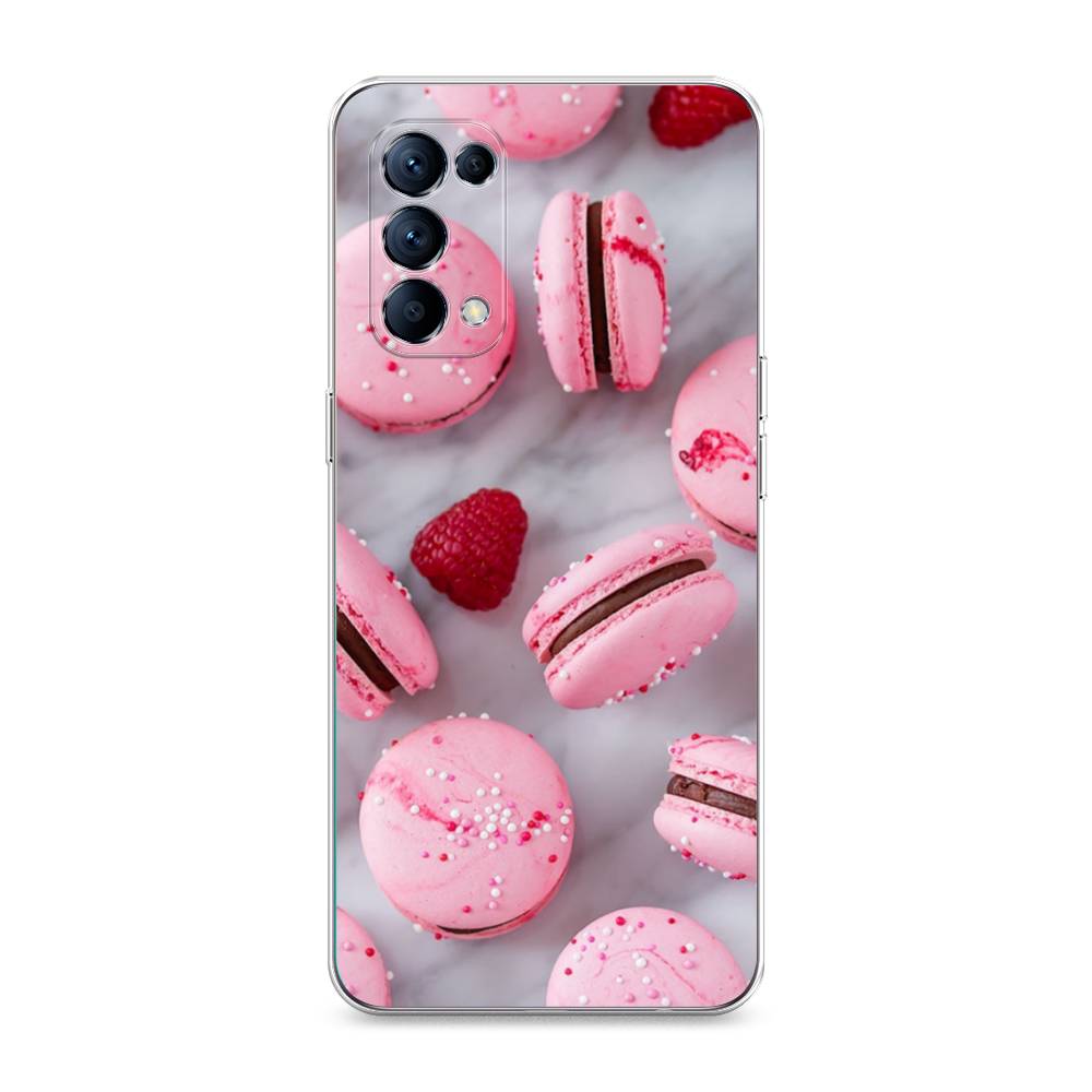 

Чехол Awog на Oppo Reno 5 "Макарони с малиной", Разноцветный, 255250-10