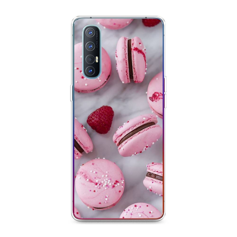 

Чехол Awog на Oppo Reno 3 Pro "Макарони с малиной", Разноцветный, 252550-10