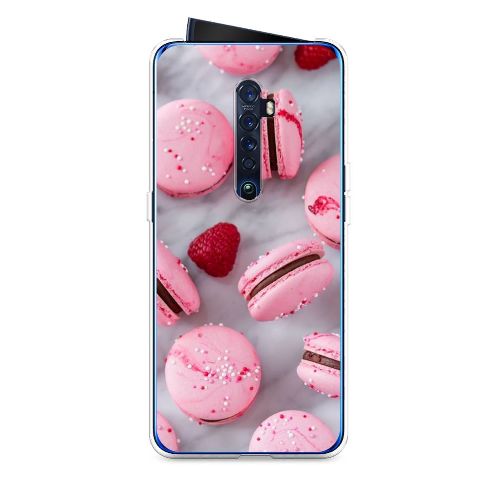 

Чехол Awog на Oppo Reno 2 "Макарони с малиной", Разноцветный, 253550-10