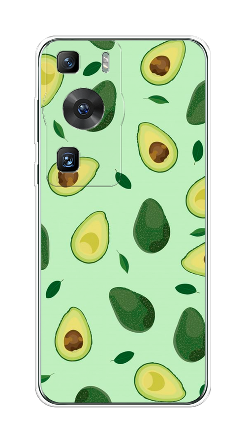 

Чехол на Huawei P60/P60 Pro "Blue avocado", Коричневый;зеленый, 6121050-1