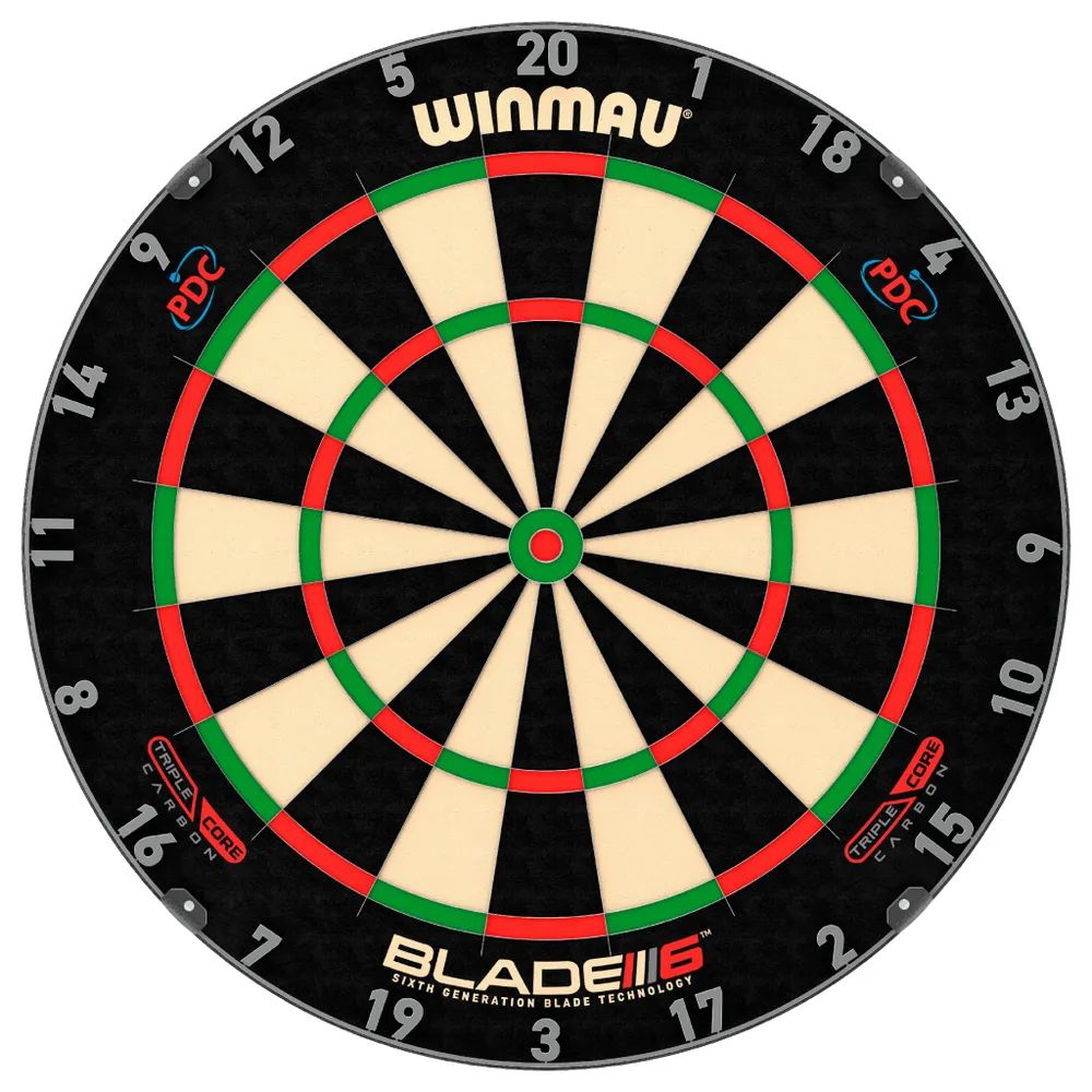 Мишень для игры в дартс Winmau Blade 6 Carbon Triple Core (Профессиональный уровень)