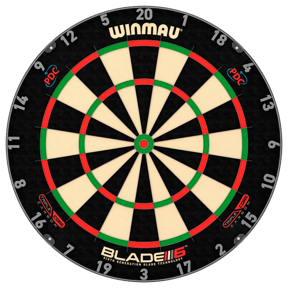 Мишень для игры в дартс Winmau Blade 6 Carbon Triple Core (Профессиональный уровень)