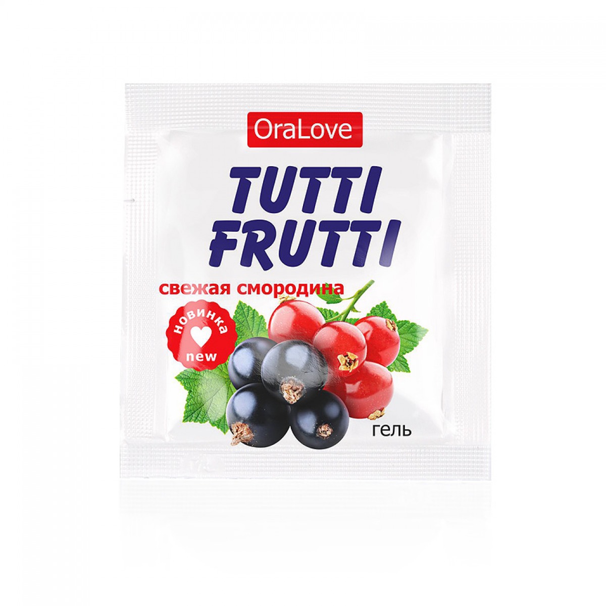 Купить Оральный гель Биоритм Tutti-Frutti со вкусом смородины, 5 шт по 4 г