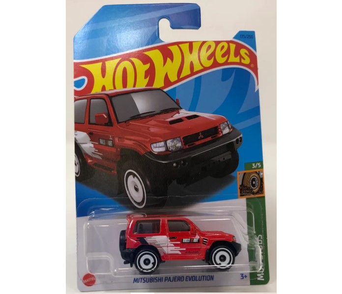 Машинка базовой коллекции Hot Wheels MITSUBISHI PAJERO EVOLUTION красная 5785/HKG47